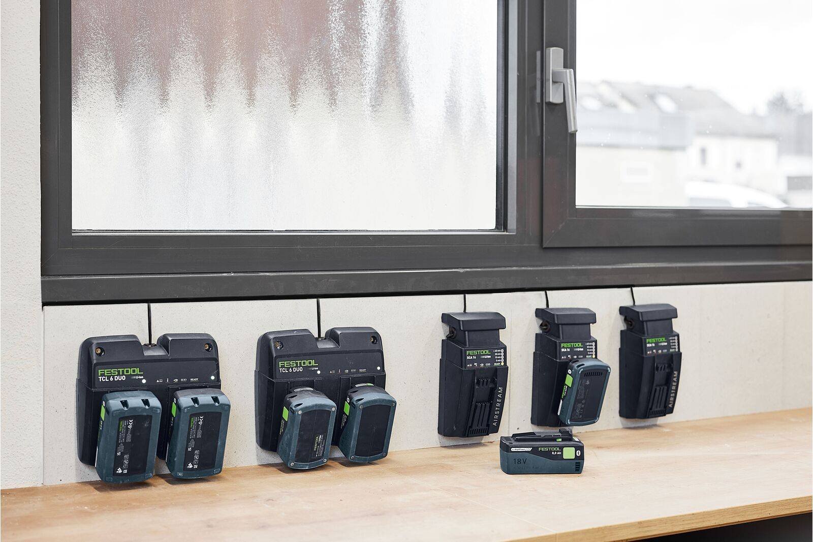 Festool - Set énergie SYS 18V 4 batteries 5Ah + chargeur TCL 6 DUO en coffret Systainer SYS3 - FESTOOL - 577709 - Image 5