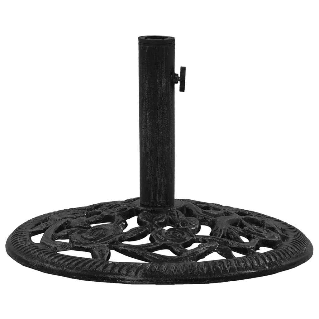 Maison Chic - Socle de parasol - accessoire parasol Noir 48x48x33 cm Fonte - MEUBLE PRO - Image 1