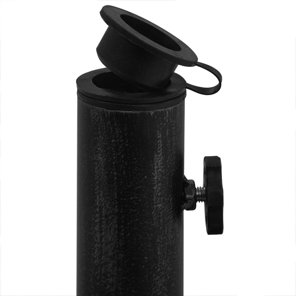 Maison Chic - Socle de parasol - accessoire parasol Noir 48x48x33 cm Fonte - MEUBLE PRO - Image 4