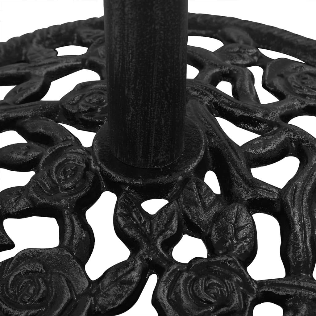 Maison Chic - Socle de parasol - accessoire parasol Noir 48x48x33 cm Fonte - MEUBLE PRO - Image 5