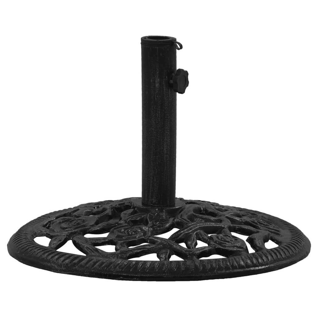 Maison Chic - Socle de parasol - accessoire parasol Noir 48x48x33 cm Fonte - MEUBLE PRO - Image 2