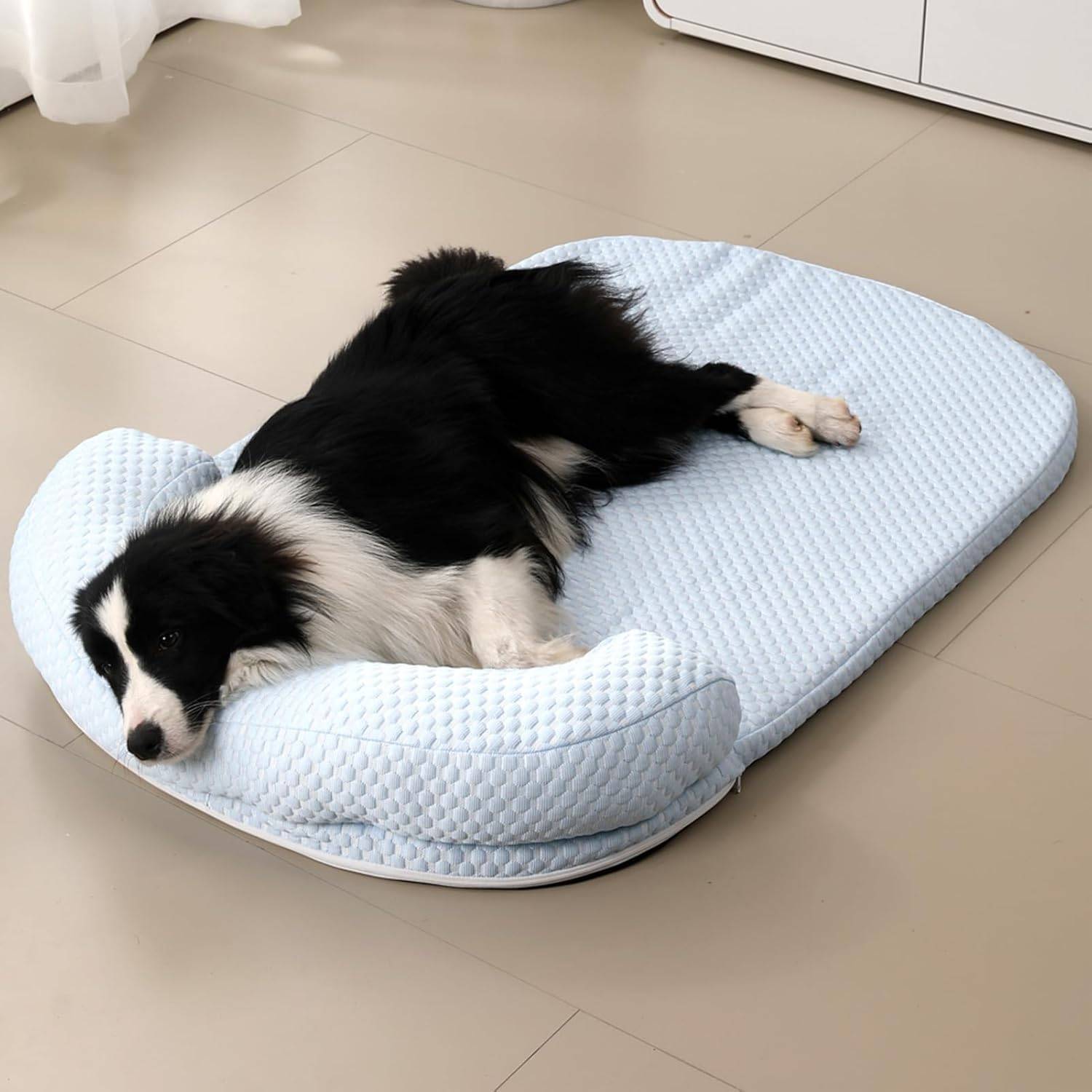 Vendos85 - Tapis rafraîchissant pour Chien XL bleu