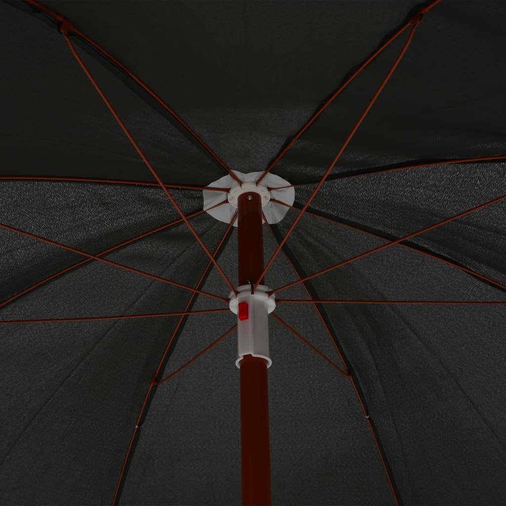 Helloshop26 - Parasol avec mât en acier 240 cm anthracite - Image 4