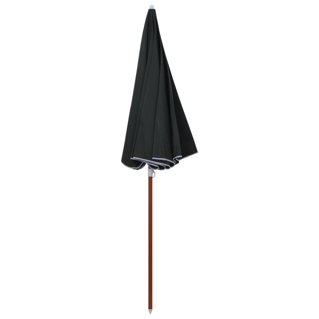 Helloshop26 - Parasol avec mât en acier 240 cm anthracite - Image 2