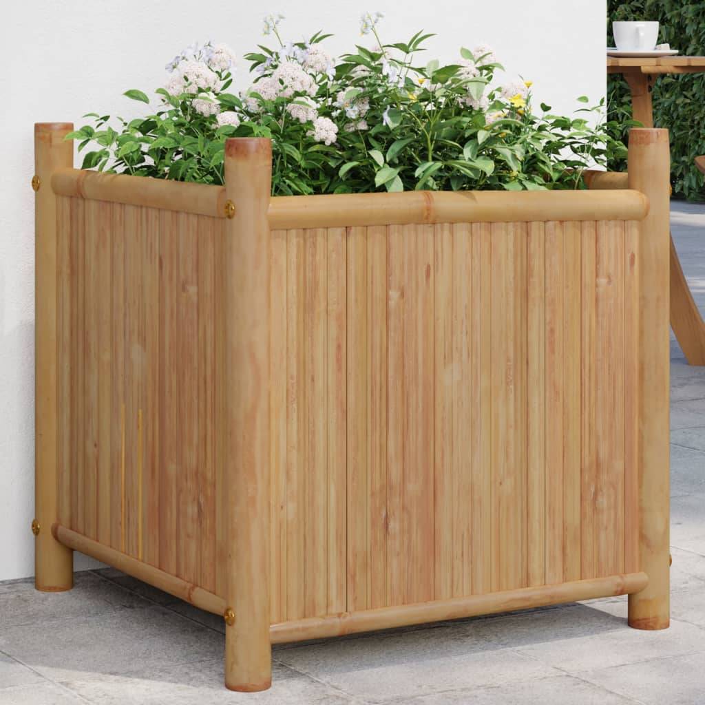 Maison Chic - Jardinière - Pot De Fleurs - Bac à Fleurs 50x50x50 cm bambou - Imagen 2