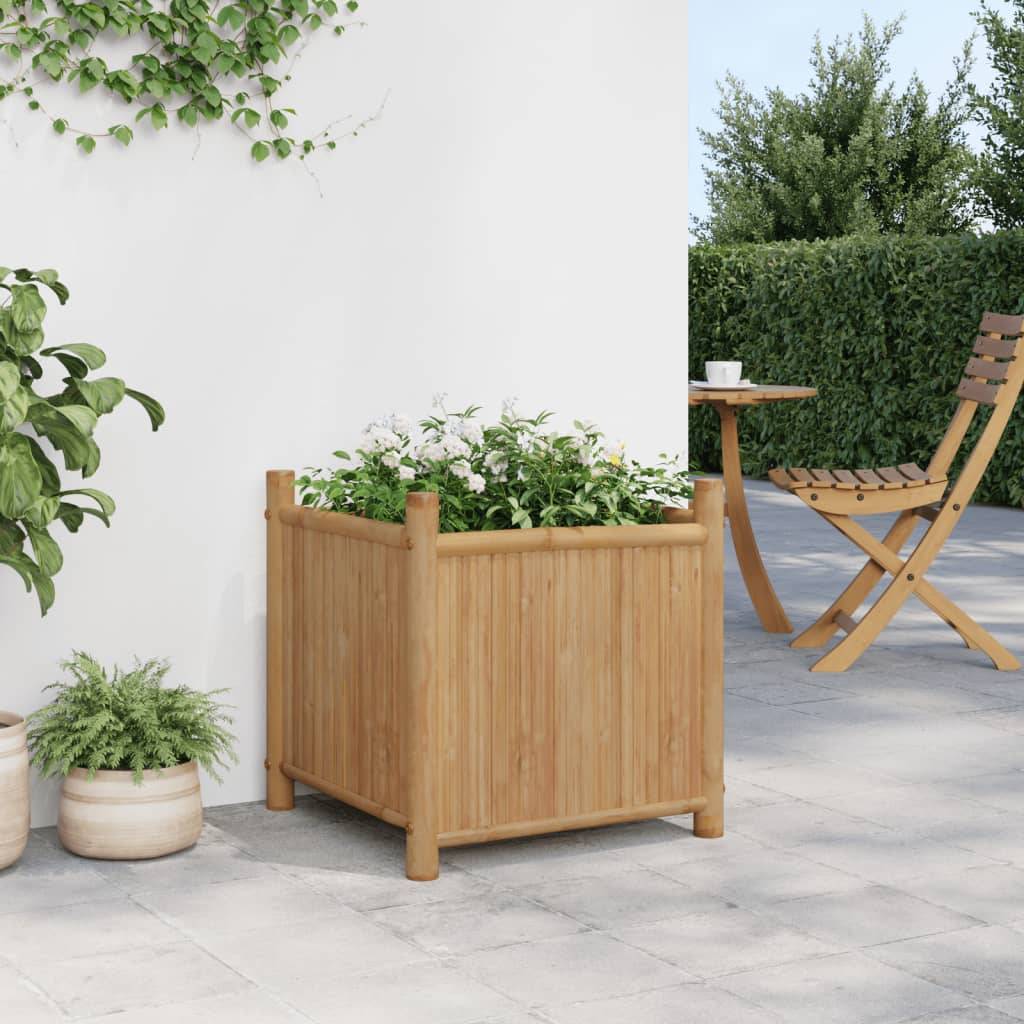Maison Chic - Jardinière - Pot De Fleurs - Bac à Fleurs 50x50x50 cm bambou - Imagen 3
