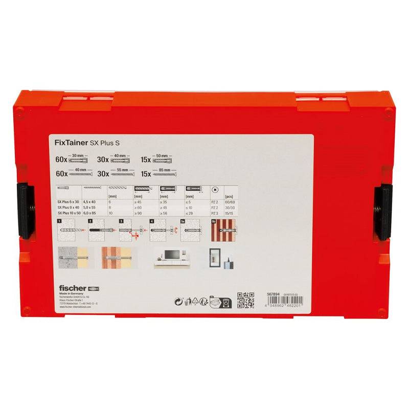 Fischer - Coffret FixTainer chevilles SX Plus 6,8 / 10 avec vis FISCHER 567894 Fischer - Imagen 4