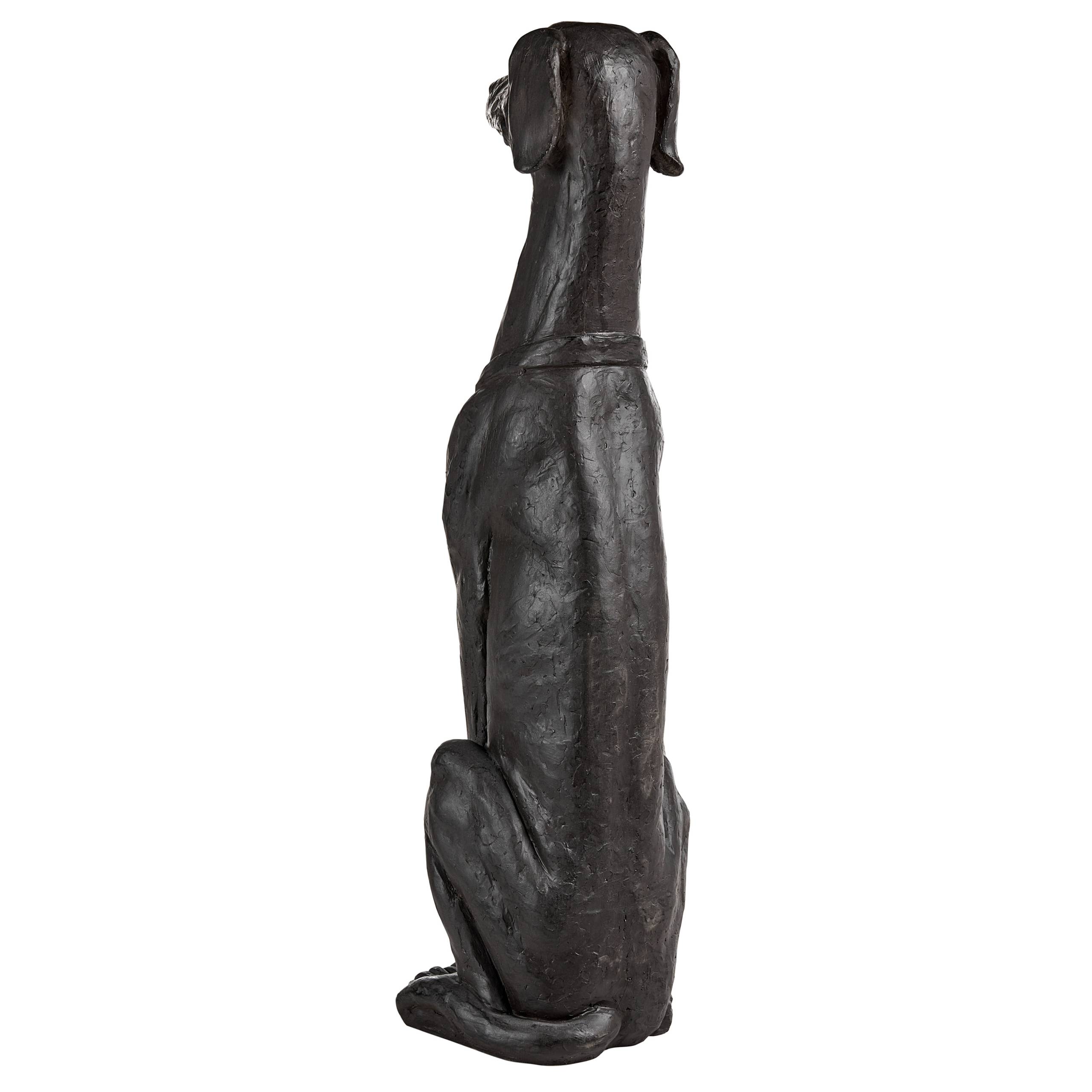 Beliani - Statue de jardin Oxyde de magnésium Gris graphite CHART - 21x19x83- Beliani - Image 5