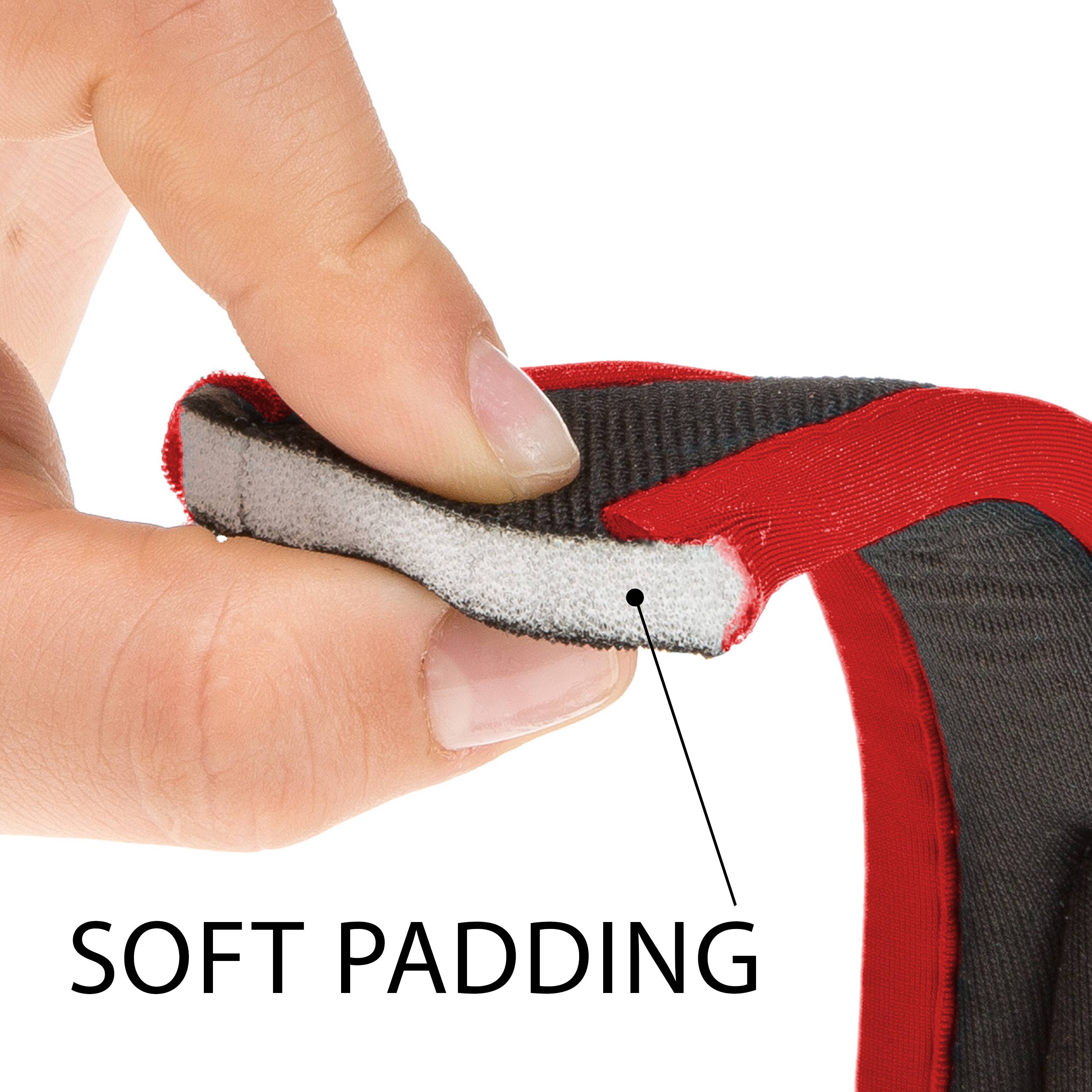 Ferplast - Ferplast ERGOCOMFORT GM25/55 Laisse courte en nylon pour chien, Poignée ergonomique, Rembourrage doux, Longueur 55 cm x 2,5 cm, Rouge - Imagen 6