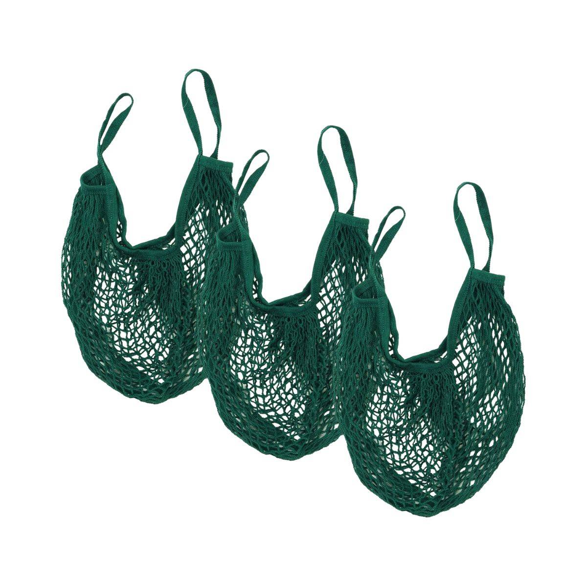 Lot de 3 sacs à provisions type filet de course Fackelmann Nature - Image 1