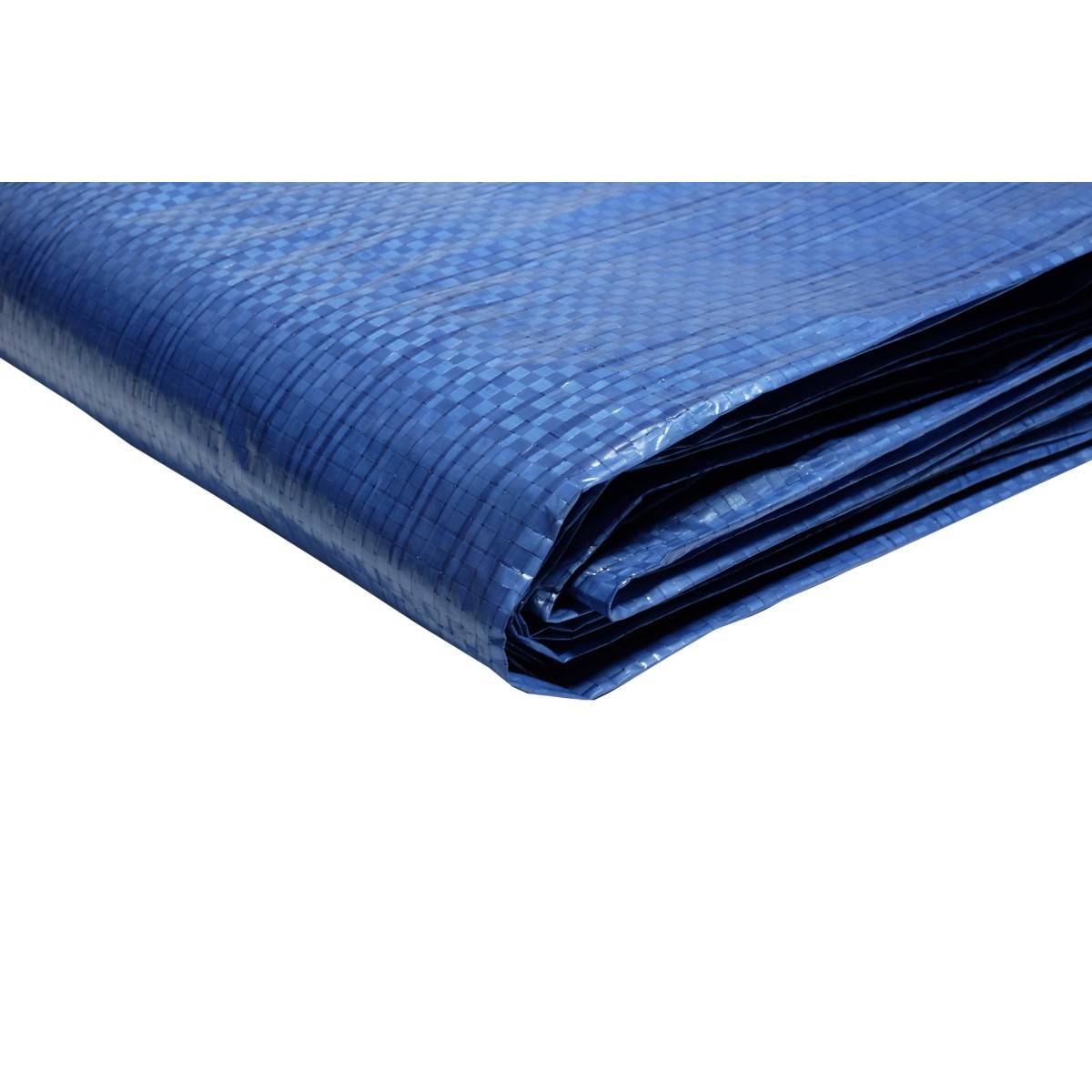 Bâche plastique 5 x 8 m BLEUE Polyéthylène 80g/m² - Imagen 3