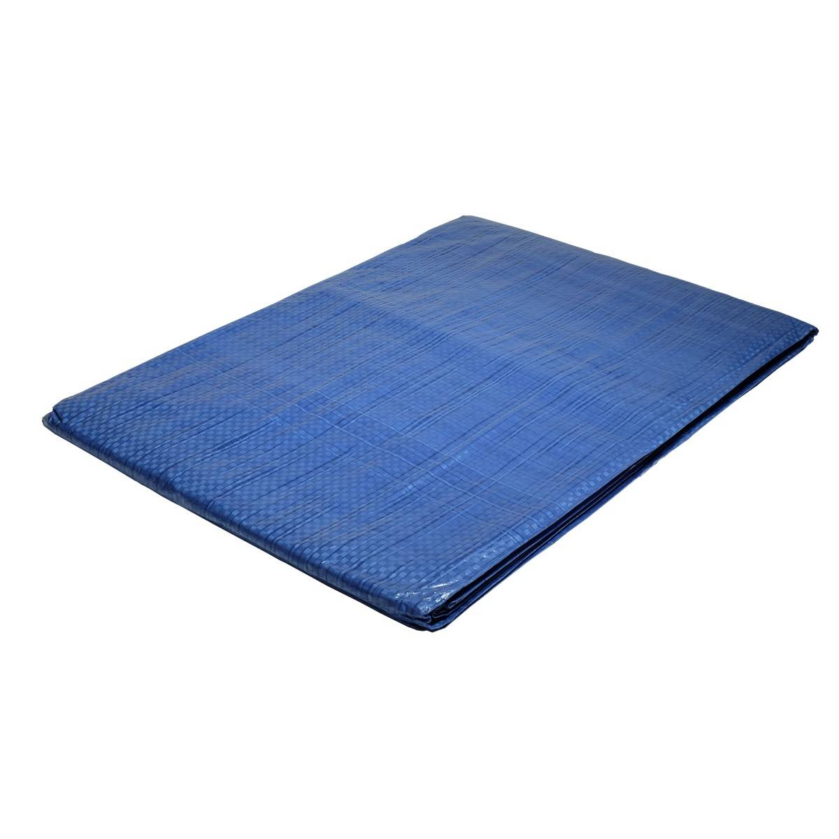 Bâche plastique 5 x 8 m BLEUE Polyéthylène 80g/m² - Imagen 7
