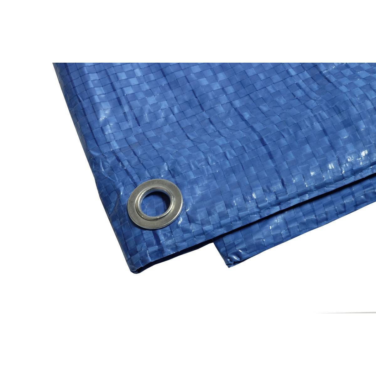 Bâche plastique 5 x 8 m BLEUE Polyéthylène 80g/m² - Imagen 5