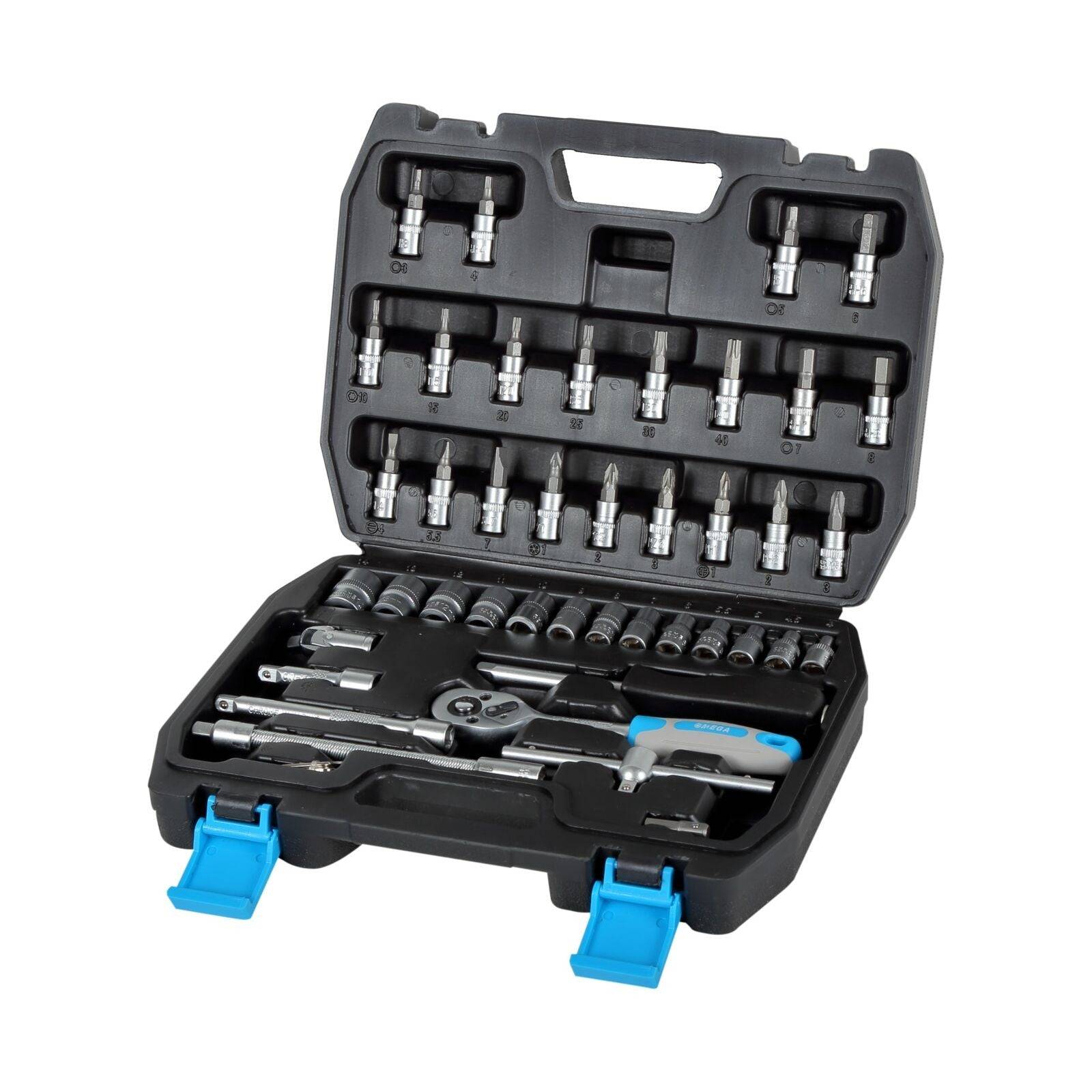 Coffret Ensemble Clés Douille  46 éléments 1/4" 4-14mm