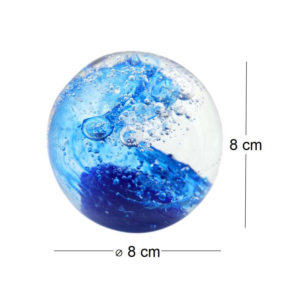 Origen - Presse papiers en verre Bulle bleue Origen - Imagen 2