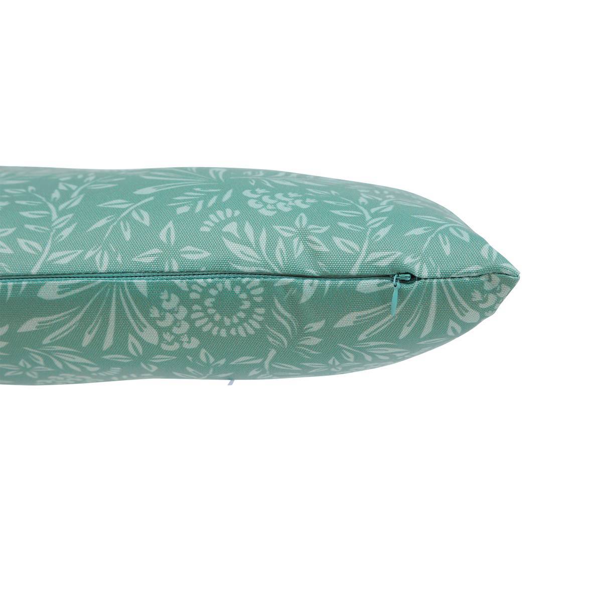 Hesperide - Coussin déco d'extérieur "Adiya" vert jade 50x30cm en polyester Hespéride - Imagen 2