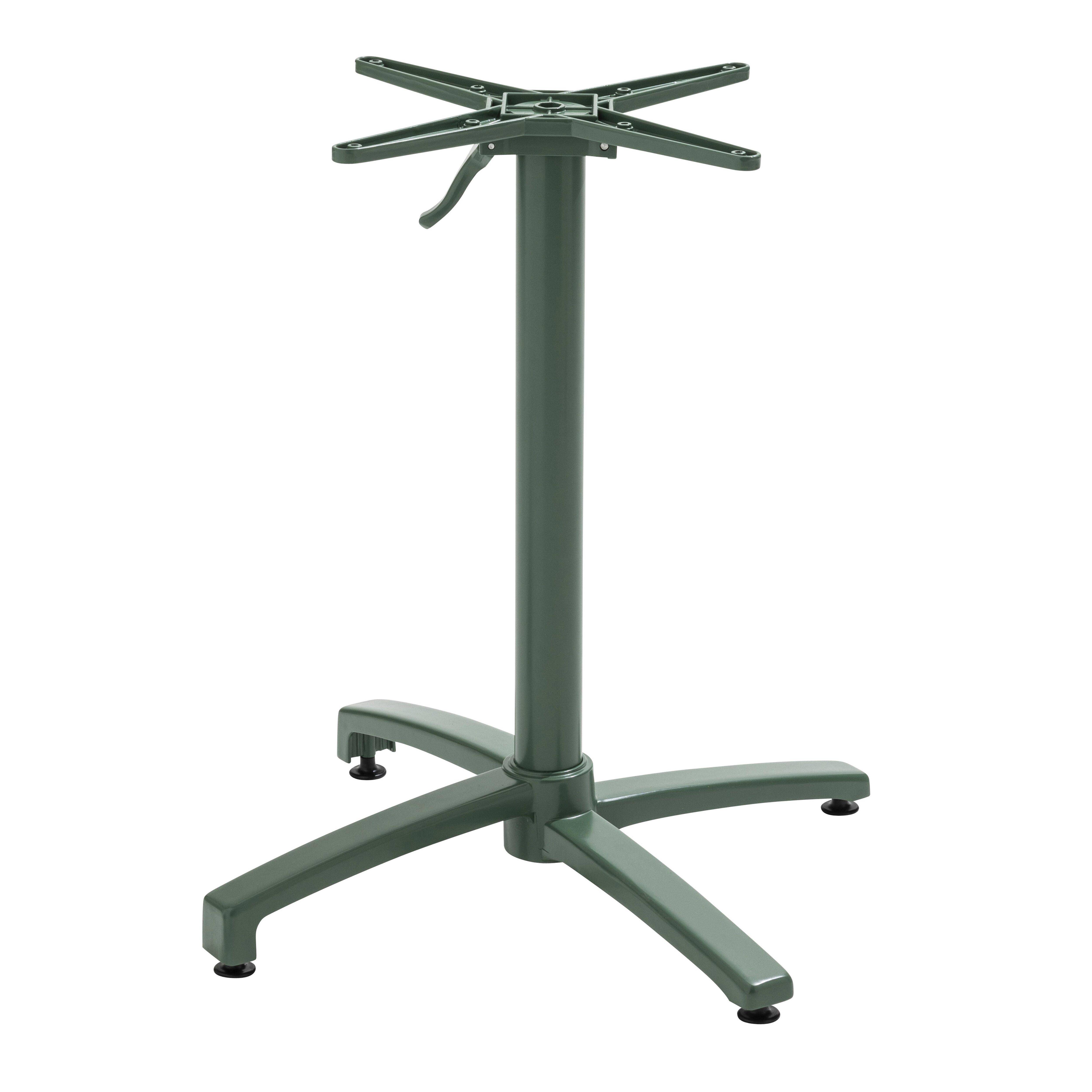 Oviala - Pied de table inclinable 72 cm en aluminium vert foncé Klipo Klipo - Oviala - Image 2