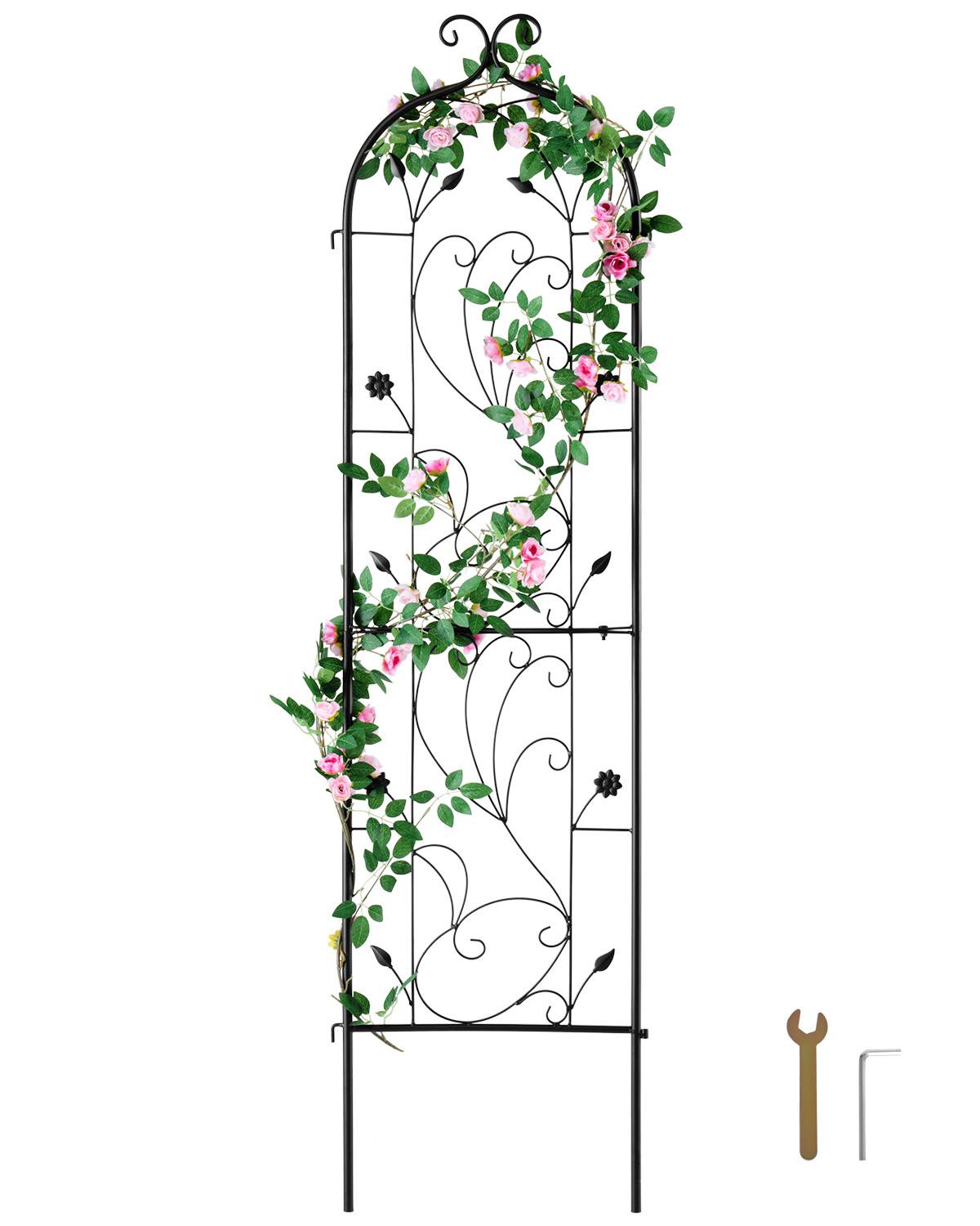 Vevor - VEVOR Treillis jardin plantes grimpantes, 38x152 cm, métal antirouille. 2 pièces.