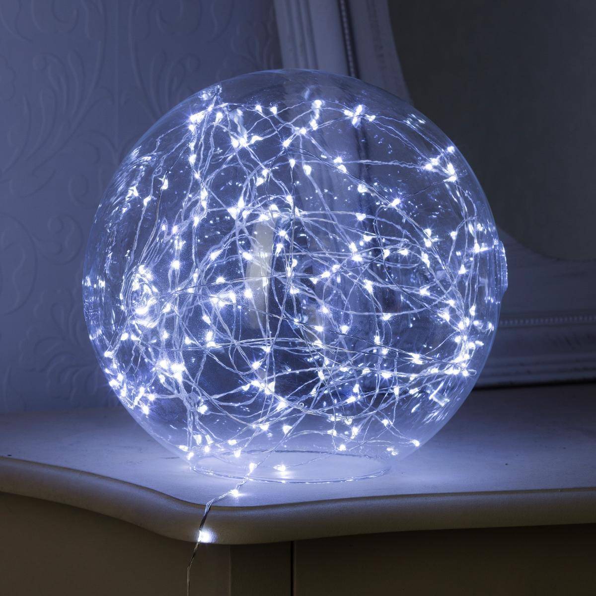 Fééric Lights & Christmas - Guirlande lumineuse intérieur 4m 40 LED blanc froid à piles FEERIC LIGHTS & CHRISTMAS - Imagen 2
