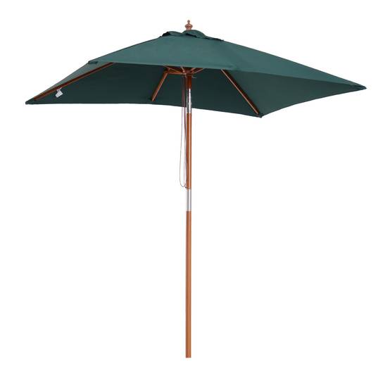 ComfortXL - Parasol Rectangulaire en Bambou pour Balcon Tête Inclinable 2x1.5m Vert - ComfortXL Outdoor Living - Image 6