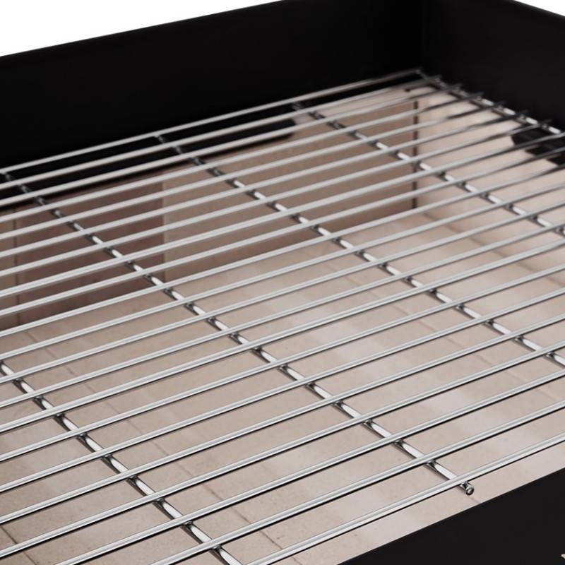 Brasero - Barbecue charbon Vigo - BRASERO - Grille 59 x 45 cm réglable en hauteur - Chariot équipé, tablette latérale & inférieure - Imagen 6