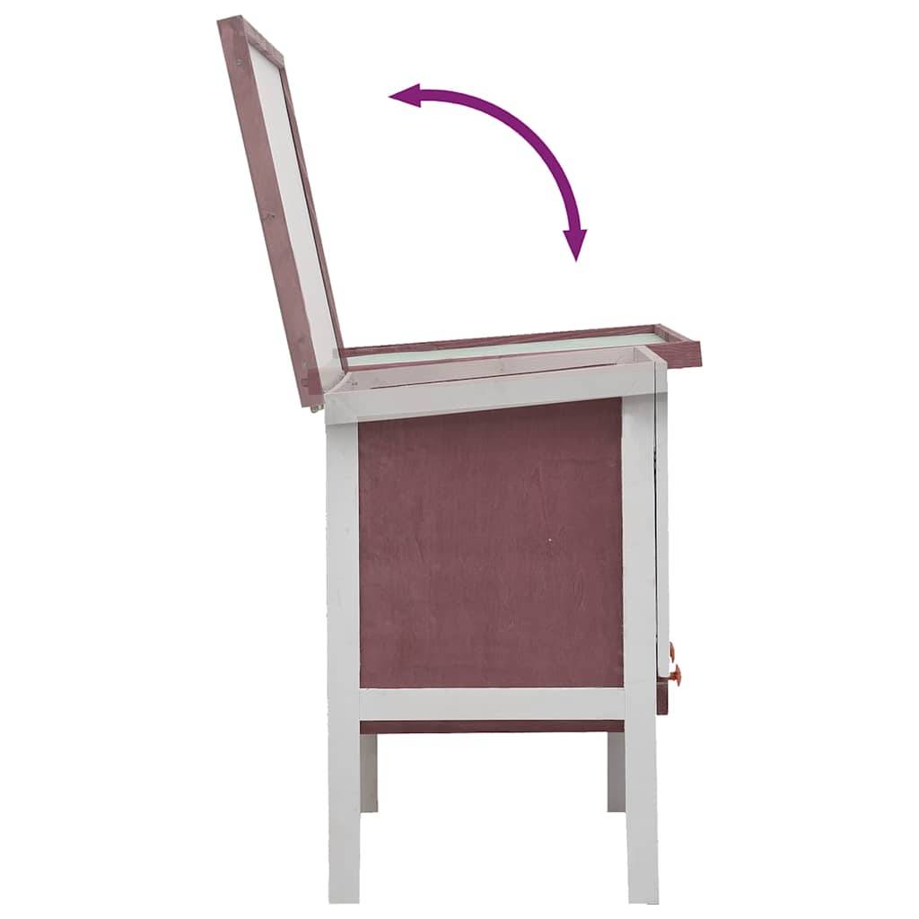 Vidaxl - Clapier d'extérieur 1 niveau Marron Bois vidaXL 170829 - Imagen 7