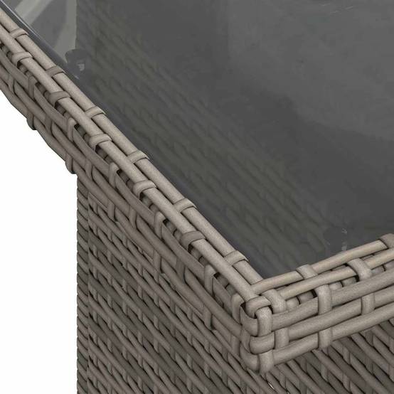 Salon Bas Jardin 6 Pièces en Résine Grise – Set Détente Modulable avec Coussins Confortables – ComfortXL Outdoor Living - Image 9
