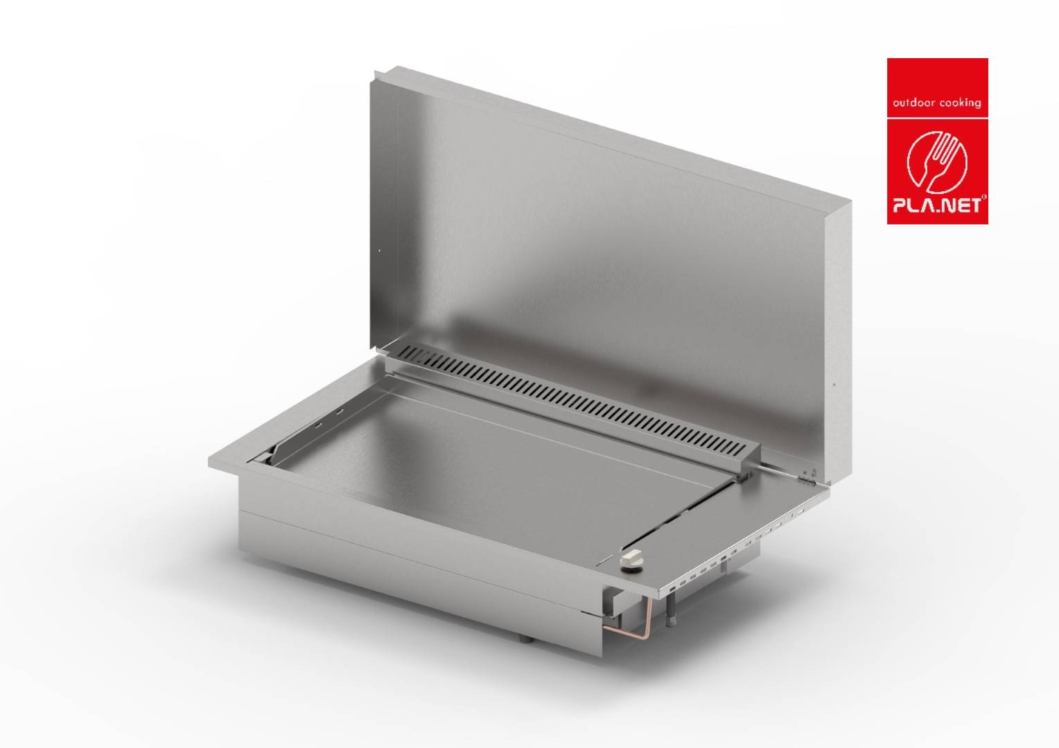 Plancha Planet - Plancha OASI 80 Lisse + couvercle - Image 1