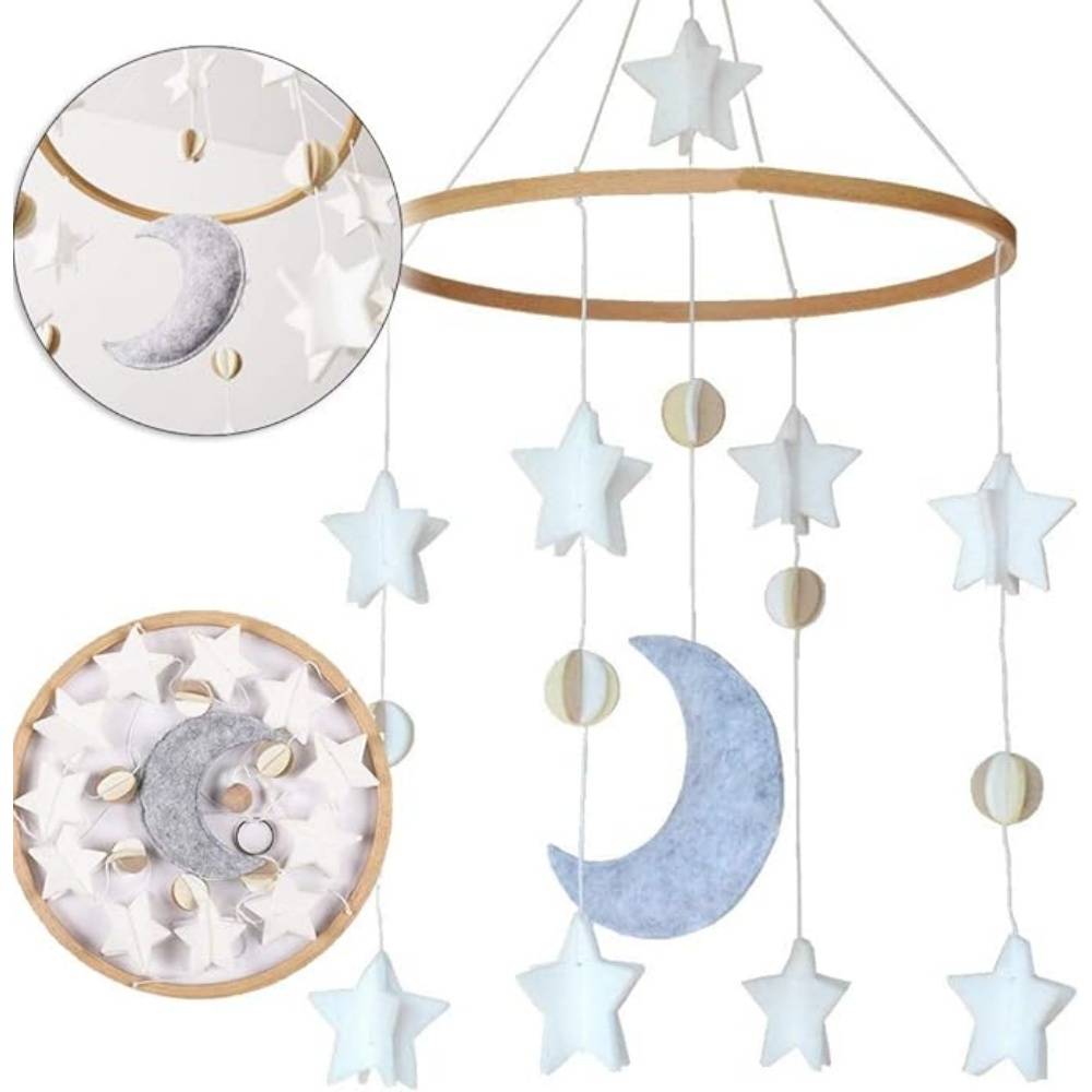 DtopbuyAge - Mobile Musical en Bois pour Berceau Bébé - Image 5