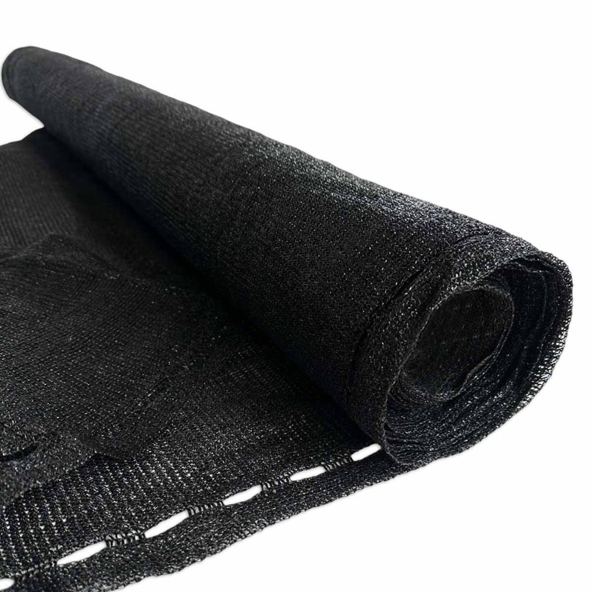 Bâche brise vue 1,5x10 m 185g/m² - brise vent noir en polyéthylène renforcé - pare vue occultant idéal pour votre jardin - Imagen 1
