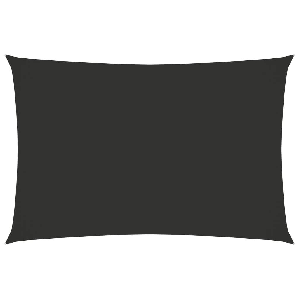 Helloshop26 - Voile toile d'ombrage parasol tissu oxford rectangulaire 5 x 7 m anthracite - Imagen 1