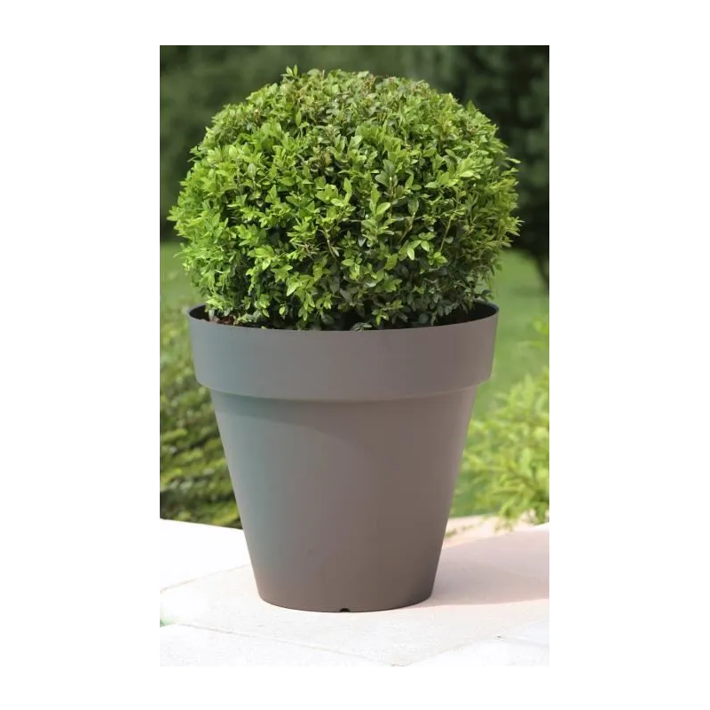 Riviera - Riviera Pot De Fleurs Soleilla - Rond - O 60 X 53,6 Cm - Gris Paillete - Imagen 4