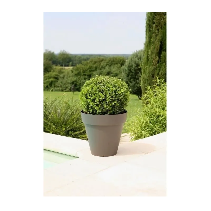 Riviera - Riviera Pot De Fleurs Soleilla - Rond - O 60 X 53,6 Cm - Gris Paillete - Imagen 5