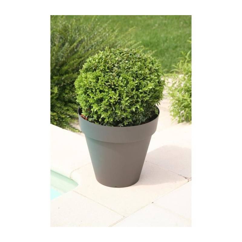 Riviera - Riviera Pot De Fleurs Soleilla - Rond - O 60 X 53,6 Cm - Gris Paillete - Imagen 3