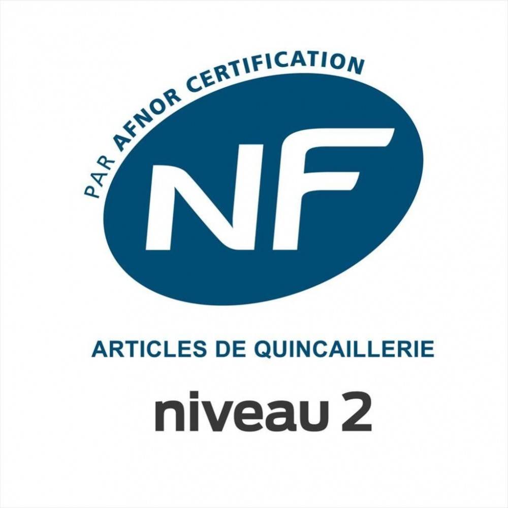 Serrure encastrée BRICARD, certifiée NF, à condamnation, axe 40 mm - Image 2
