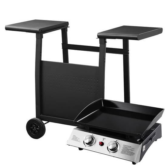 Plancha au gaz MALA - 2 brûleurs 5kW + chariot - HAPPY GARDEN - Imagen 2