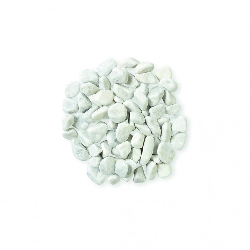 Jardinex - Gravier blanc roulé marbre 15/25 mm - Sac 25 kg - Blanc - Jardinex - Imagen 1