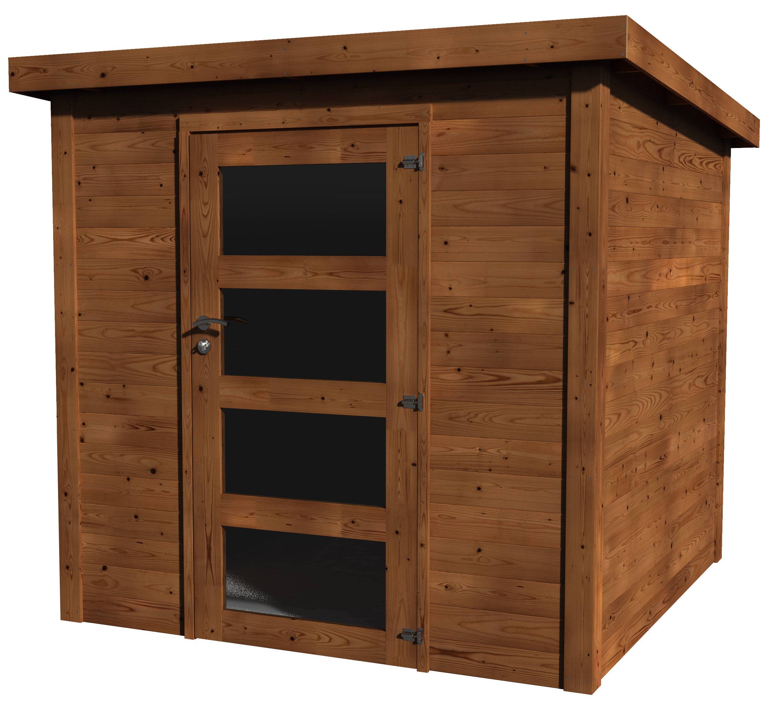 Decor et Jardin - ABRI DE JARDIN BOIS TRAITÉ CHLOÉ - 3,80 m² - Ep : 19 mm - Couleur : traité autoclave marron - Imagen 2