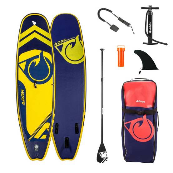 Paddle Gonflable PLAYER 9'8 32'' 5'' (299x81x12,7cm) avec Pompe, Pagaie, Leash et Sac de transport ADRN - Image 1