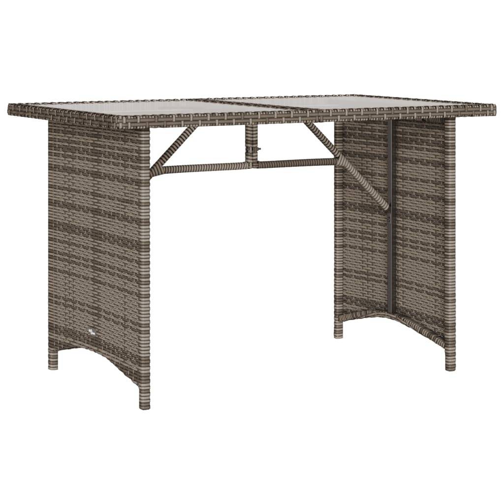 Maison Chic - Ensemble de 2 pcs table de jardin et chaises avec coussins - mobilier de jardin gris rotin-JU2780 - Image 5
