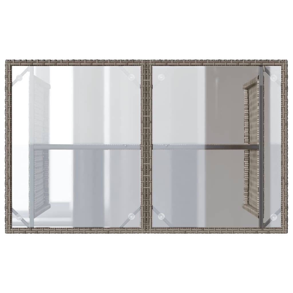 Maison Chic - Ensemble de 2 pcs table de jardin et chaises avec coussins - mobilier de jardin gris rotin-JU2780 - Image 8