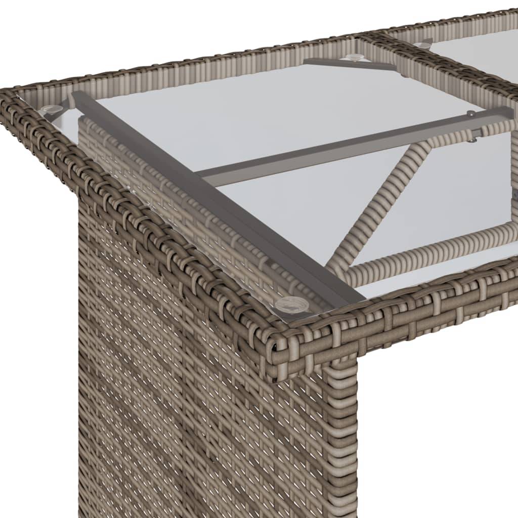 Maison Chic - Ensemble de 2 pcs table de jardin et chaises avec coussins - mobilier de jardin gris rotin-JU2780 - Image 10