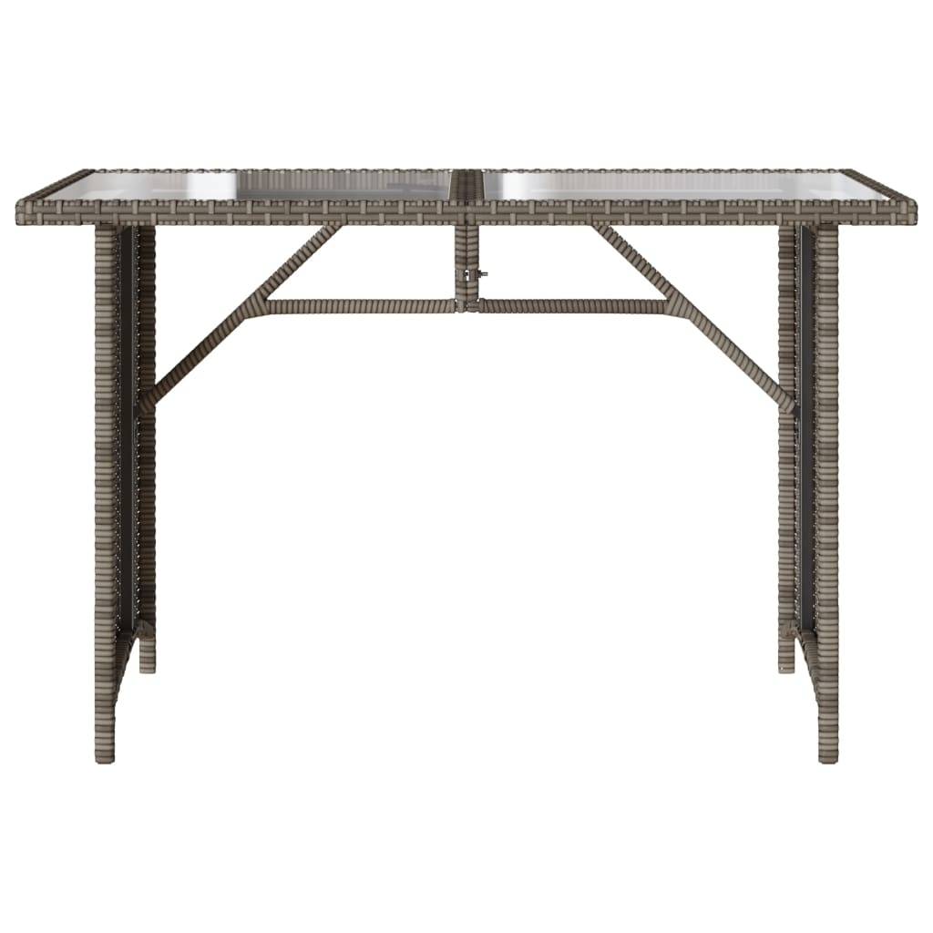 Maison Chic - Ensemble de 2 pcs table de jardin et chaises avec coussins - mobilier de jardin gris rotin-JU2780 - Image 7