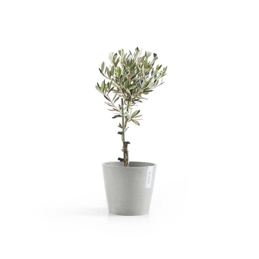 Ecopots - Pot Rond Amsterdam 20 Blanc Gris - Ø 20 x H. 17,5 cm - 4 L ECOPOTS - Imagen 3