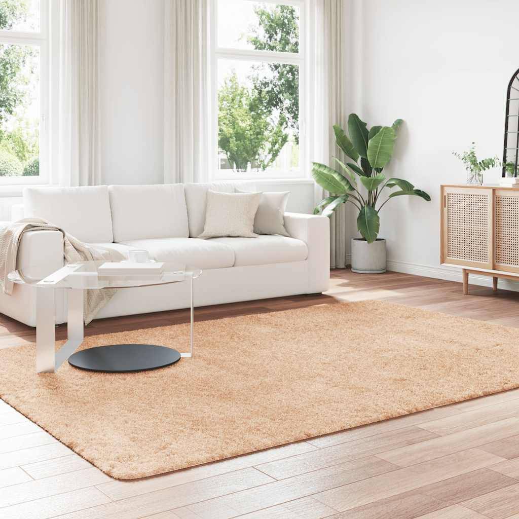 ComfortXL - Très Grand TapisMoelleux en Polyester pour Salon Confortable Beige 200x290 cm – ComfortXL Outdoor Living - Image 3