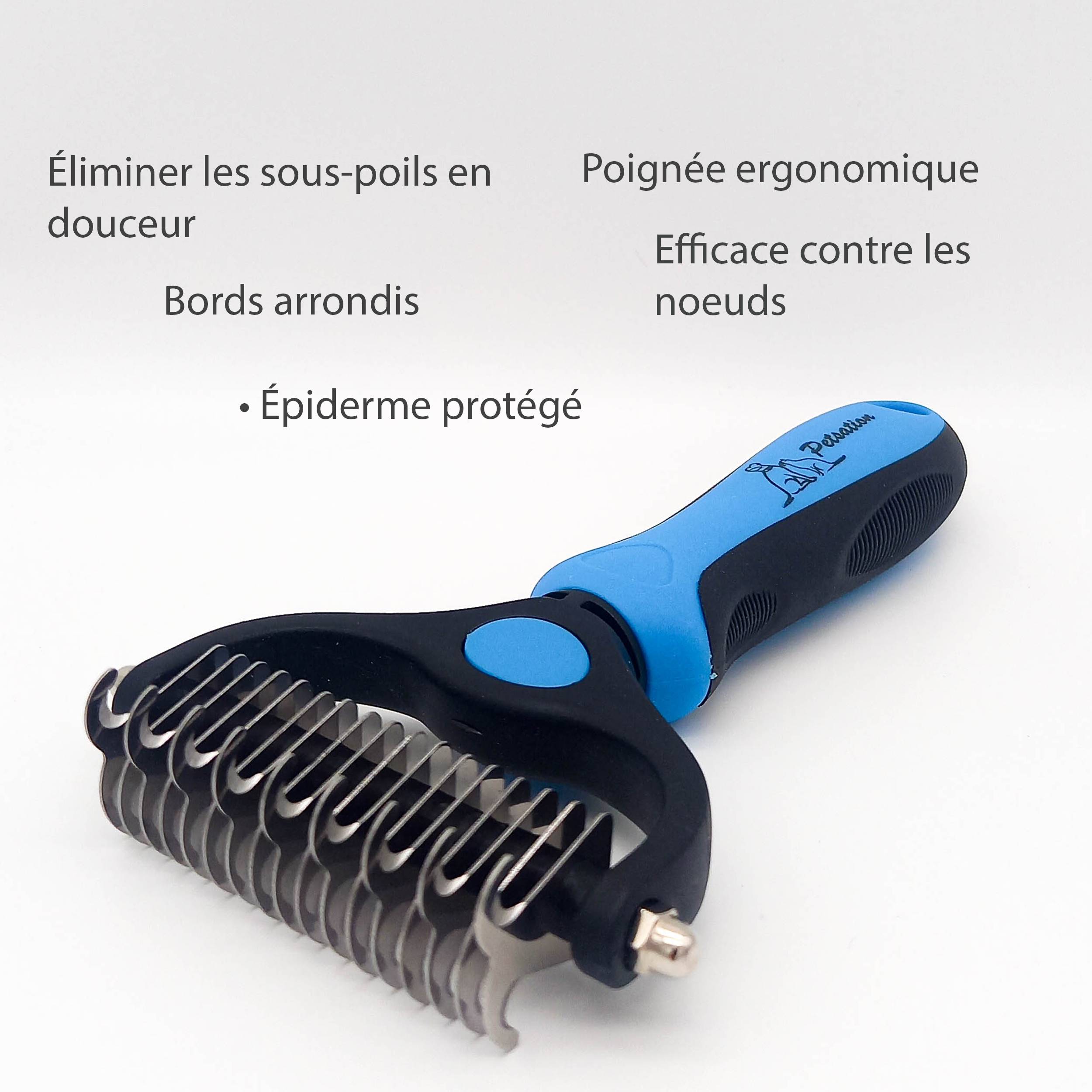Petsation - Brosse Chien - Chat – Râteau de toilettage (Orange) - Petsation - Imagen 6