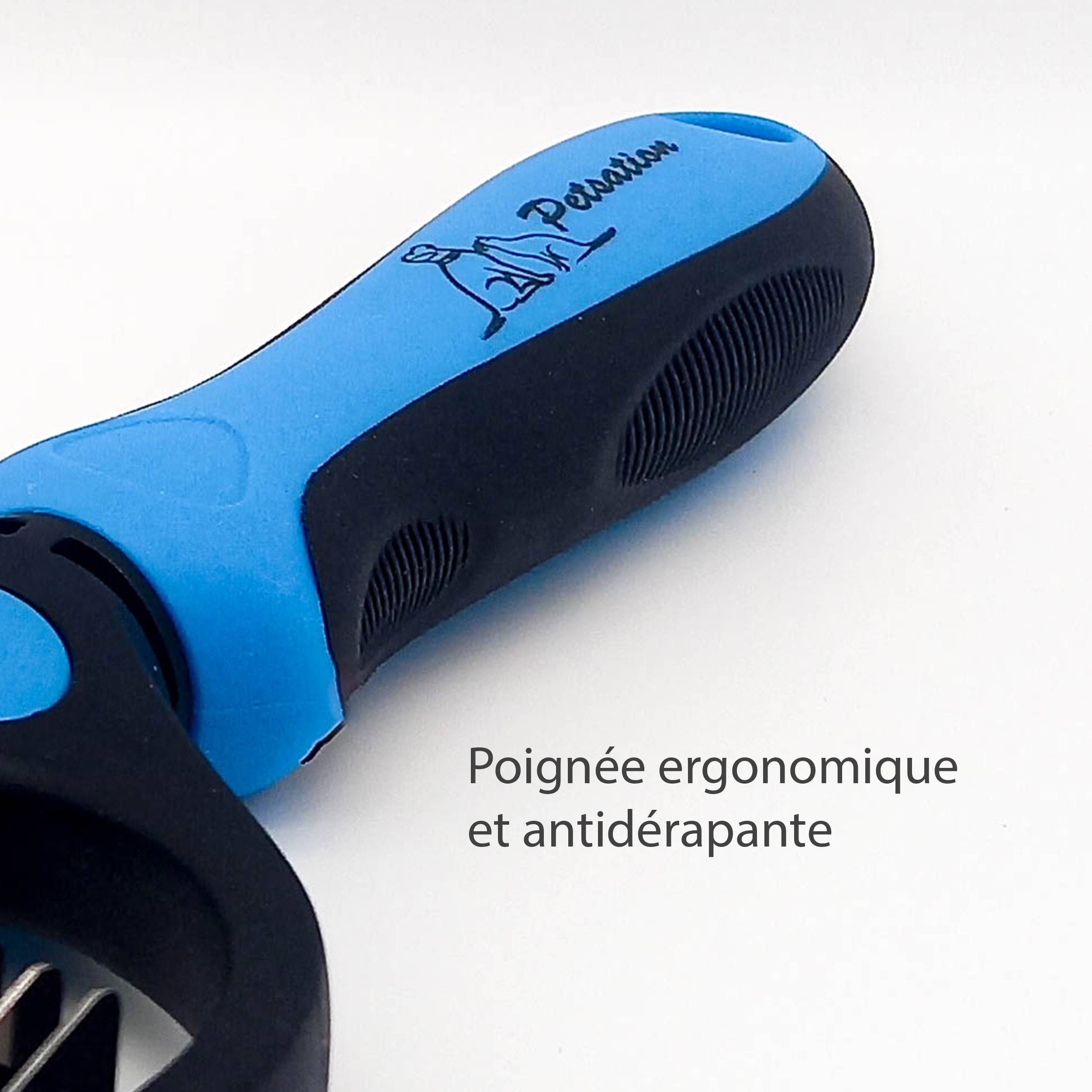 Petsation - Brosse Chien - Chat – Râteau de toilettage (Orange) - Petsation - Imagen 2