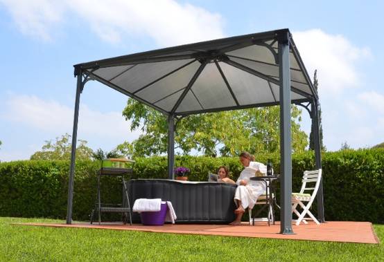 Châlet-Jardin - Tonnelle aluminium et polycarbonate 13 m2 Chalet & Jardin - Image 1