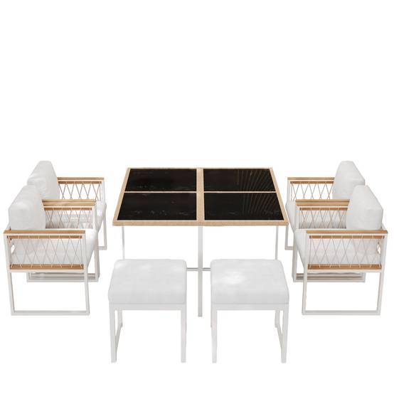 Set 7 pièces 117 cm – robuste, imperméable, résiste aux UV - Image 2
