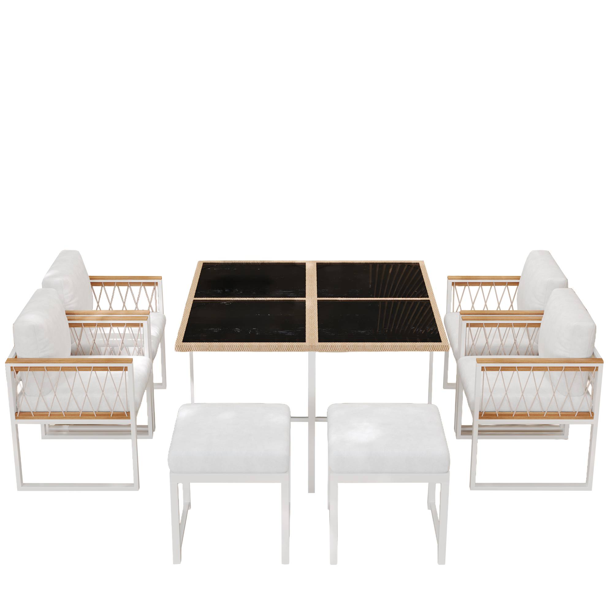 Set 7 pièces 117 cm – robuste, imperméable, résiste aux UV - Image 2